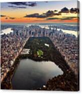 Aerial View - Central Park Canvas Print