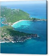 Aerial View Of St Barts Canvas Print