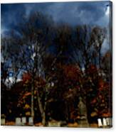 Afternoon In The Cemetery Iv Canvas Print