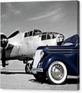 Airplanes And Cars Canvas Print