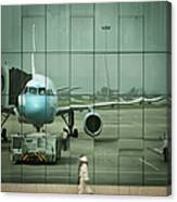 Airport Reflections Canvas Print