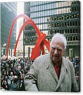 Alexander Calder At Dedication Canvas Print