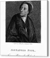 Alexander Pope, English Poet Canvas Print