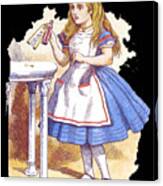 Alice In Wonderland Retro Canvas Print