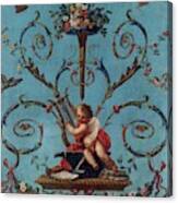 'allegory Of The Music', 1770-1780, Spanish School, Canvas, 117 Cm X 113 Cm, ... Canvas Print