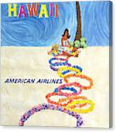 VINTAGE HAWAII AMERICAN AIRLINES TRAVEL A2 POSTER PRINT