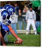 American Football Line Of Scrimmage Canvas Print