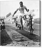 American Hubbard Wins Olympic Long Jump Canvas Print