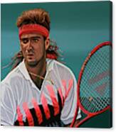 Andre Agassi Painting Canvas Print