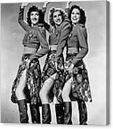 Andrews Sisters Portrait Session Canvas Print