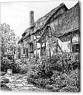 Anne Hathaways Cottage At Shottery Canvas Print