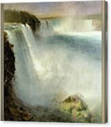 Niagara Falls, From The American Side By Frederic Edwin Church Old Masters Reproduction Canvas Print