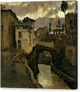 Antonio Munoz Degrain / 'rainstorm In Granada -memories Of Granada-', 1881, Spanish School. Canvas Print