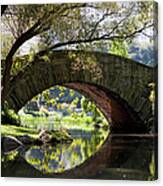 Arch Bridge In Central Park Canvas Print