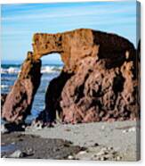 Arched Rock On Little Black Sands Beach - Shelter Cove Canvas Print