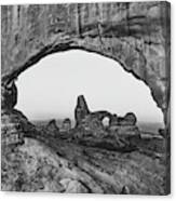Arches National Park Monochrome Landscape Canvas Print