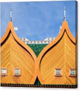 Architectural Details Of The Wooden Canvas Print
