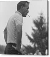 Arnold Palmer On The Course Canvas Print