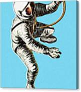 Astronaut On Space Walk Canvas Print