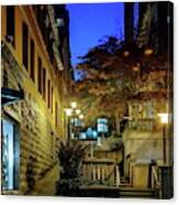 At Night In The City Canvas Print