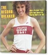 Athletics West Mary Decker Tabb, 1982 Usa-mobil Outdoor Sports Illustrated Cover Canvas Print