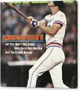 Atlanta Braves Dale Murphy... Sports Illustrated Cover Canvas Print