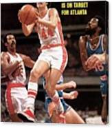 Atlanta Hawks Pete Maravich Sports Illustrated Cover Canvas Print