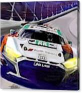 Audi R8 Lms Ready For 24 Hrs Of Daytona Canvas Print