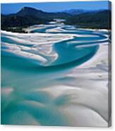 Australia,whitsunday Island, Whitehaven Canvas Print