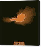 Austria Radiant Map Ii Canvas Print