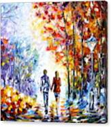 Autumn Couple Canvas Print