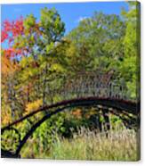 Autumn Footbridge Canvas Print