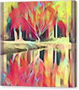 Autumn Watercolors Abstract Canvas Print