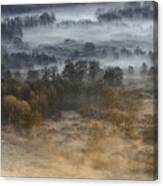 Autumnal Misty Dawn Canvas Print