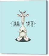 Baaa-maste - Namaste Meditating Goat Canvas Print