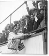 Babe Ruth With Fans Canvas Print