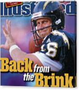 Back From The Brink Now Starting At Quarterback For The San Sports Illustrated Cover Canvas Print