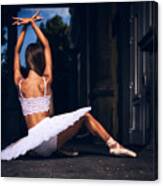 Ballerina Is Posing Canvas Print