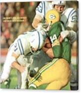 Baltimore Colts Dennis Gaubatz And Rick Volk Sports Illustrated Cover Canvas Print