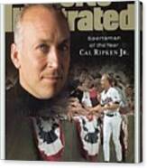 Baltimore Orioles Cal Ripken Jr, 1995 Sportsman Of The Year Sports Illustrated Cover Canvas Print
