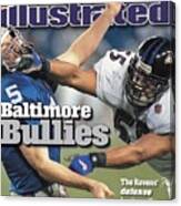 Baltimore Ravens Jamie Sharper, Super Bowl Xxxv Sports Illustrated Cover Canvas Print