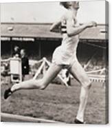 Bannister Winning The One Mile Race Canvas Print