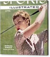 Barbara Romack, Womens Amateur Golf Champion Sports Illustrated Cover Canvas Print