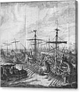 Battle Of Cape Ecnomus Canvas Print