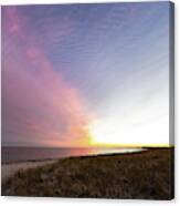 Beach Sunset West Dennis Cape Cod Canvas Print