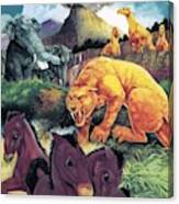 Beasts From Long Ago Canvas Print