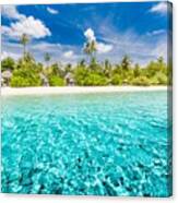 Beautiful Tropical Beach Landscape Canvas Print