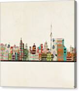 Berlin City Skyline Canvas Print