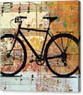 Bicycle Music Canvas Print