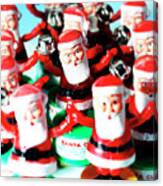 Big Group Of Santa Claus Toys Canvas Print